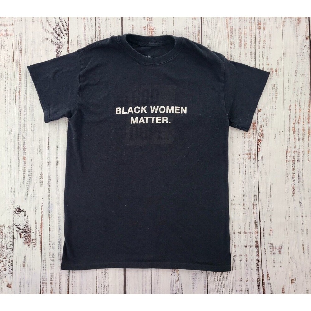 God Is Dope Black Women Matter Black Short Sleeve Tee Women's S